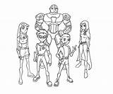 Titans Teenage Cyborg sketch template