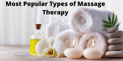 most popular types of massage therapy