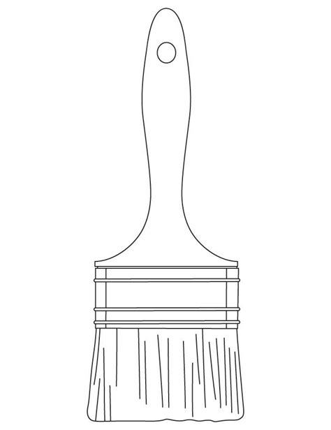 paintbrush coloring pages   paintbrush coloring pages