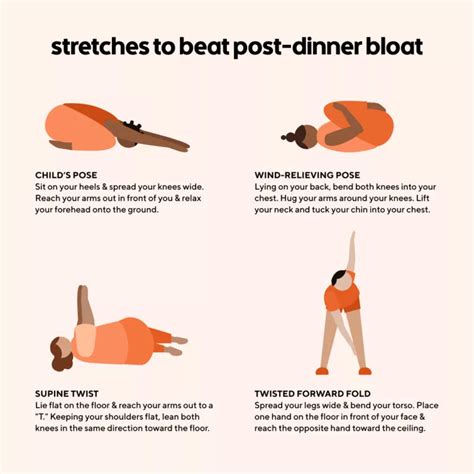 yoga poses  stretches   gas digestion  bloating classpass