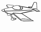 Propeller Aeroplane Procoloring sketch template