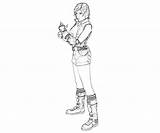 Kazama Asuka Tekken Tag Coloring sketch template