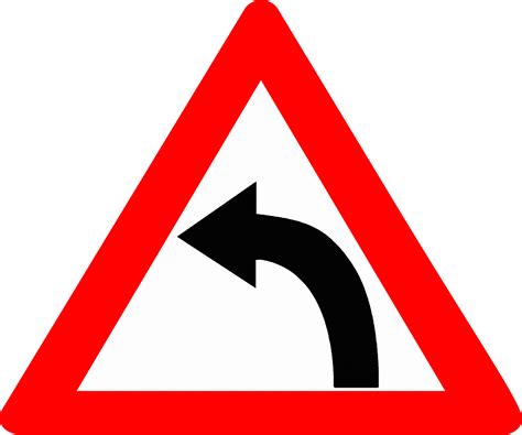 fileleft hand curve sign indiapng wikimedia commons