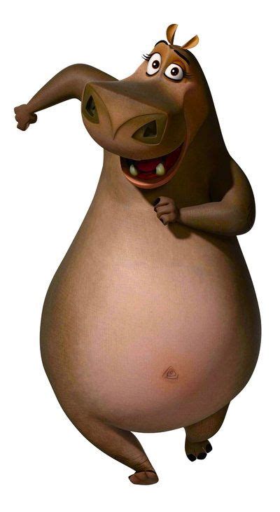 Madagascar Hippo Cartoon Character