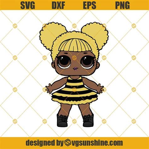 lol black doll svg queen bee svg dxf eps png cut files clipart cricut