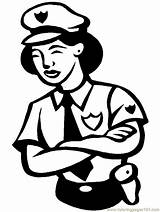 Police Coloring Pages Officer Printable Clipart Drawing Badge Police3 Policia Mujer Una Cliparts Dibujar Book Woman Library Kids Polizia Popular sketch template