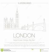 Regno Punti Londra Unito Abbazia Westminster sketch template