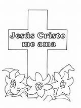 Cruz Jesus Cristianos Ama Biblicos Dibujoscristianosparacolorear Biblia Cristianas sketch template