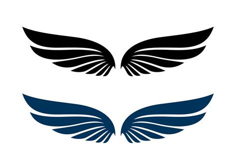 wing icon wing logo company wing vector design animal wing design concept vector wing pair
