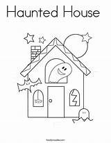 Haunted Coloring House Halloween Printable Pages Easy Spooky Mansion Simple Drawing Book Color Twistynoodle Print Sheet Getdrawings Built California Usa sketch template