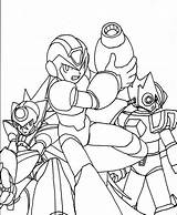 Mega Megaman Colorir Proto sketch template
