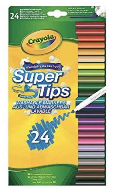 crayola  pack supertips    prime  amazon hotukdeals