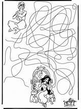Labyrinth Aladdin Labirinto Laberinto Coloring Labirynt Camino Alladyn Doolhof Aladino Comeze Fargelegg Nukleuren Colorare Thema Labyrint Labirinti Encuentra Anzeige Advertentie sketch template