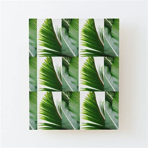 palm leaf pattern mounted print  cultradesign palm leaves pattern