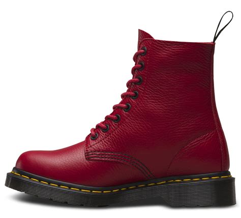 dr martens ladies pascal  dark red textured aunt sally leather zip boots ebay