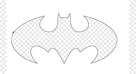 batman logo outline drawing