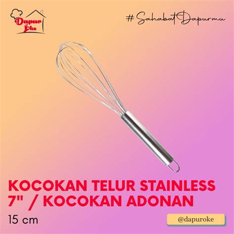 Jual Kocokan Telur Stainless 7 Inch Kocokan Adonan Shopee Indonesia