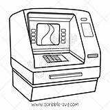 Atm Machine Drawing Paintingvalley sketch template