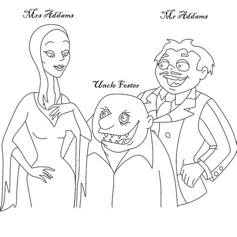 addams family coloring page vintage coloring books family