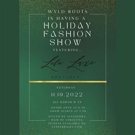 wyld roots presents holiday fashion featuring lili luxe 211 n h st