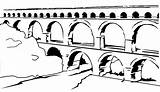 Coloring Aqueduct Rome Pages Ancient Para Colorear Roma Drawings Antigua Tablero Seleccionar sketch template