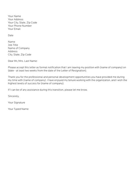 simple resignation letter  examples format sample examples