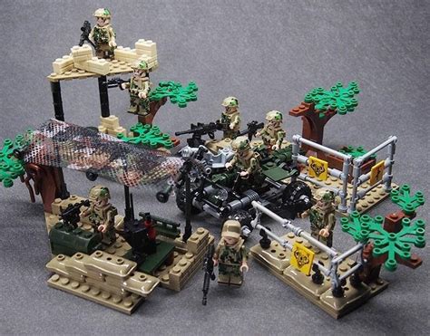 american base in africa battle soldiers fortness lego military set