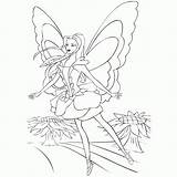 Barbie Fairytopia Mermaidia Kolorowanka Motyl sketch template