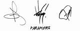 Paramore Signatures sketch template