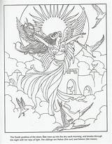 Eos Pagan Sabrina Goddesses Alina Wiccan Colorier sketch template