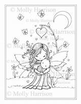Coloring Pages Harrison Molly Printable Baby Para Fairy Adults Books Stamps Amazing Mama Kids Mamá Template Book Sheets Visit Fantasy sketch template