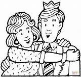 Husband Wife Coloring Pages Hugs Her Father Clipart Color Printable sketch template