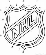 Nhl Coloring Oilers Edmonton Leafs Coloringpages101 Connectthedots101 sketch template