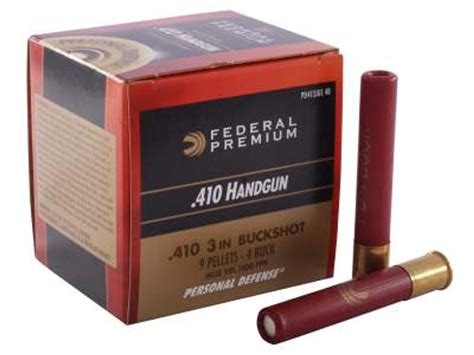 federal  bore ammunition personal defense pdjgeb   buckshot  pellets fps  rounds