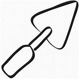 Trowel Drawing Clipartmag Brick Tool Garden sketch template