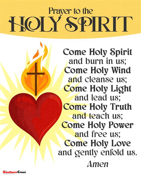 prayer   holy spirit  southern cross