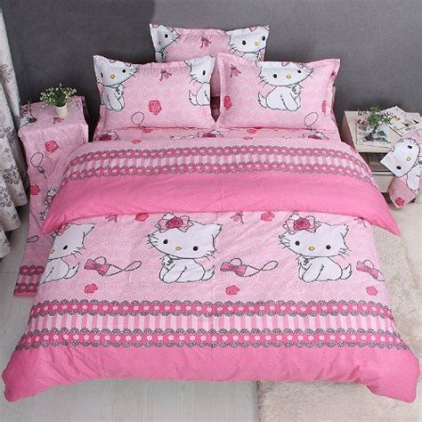 kitty bedding sethello kitty bed sheets settwin queen king size