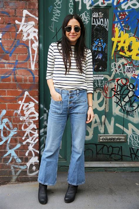 jeans    wearing  year cropped flares