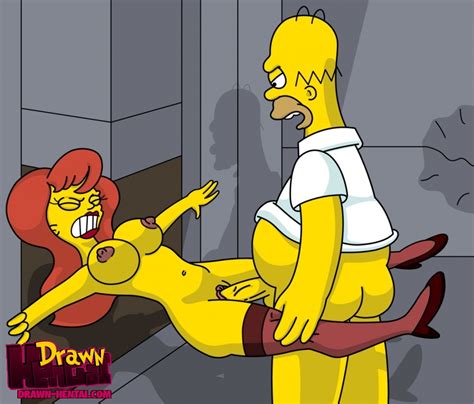 rule 34 ass breasts chubby clothes color drawn hentai female homer