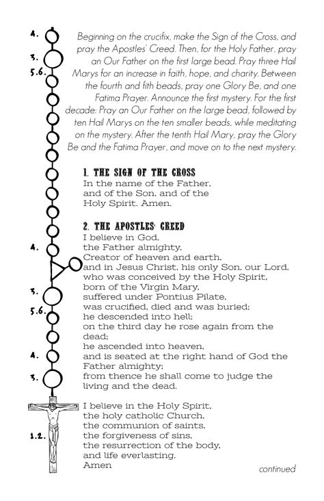 rosary mysteries printable