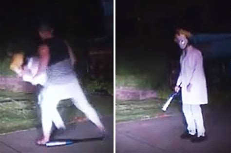 Baseball Bat Wielding Clown Knocked To Ground By Thugs In