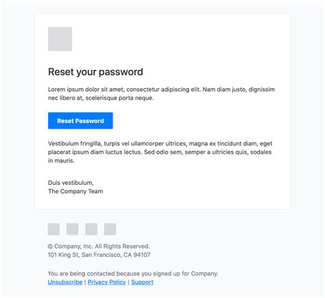 Forgot Password Email Template Email Kit By Vouchful