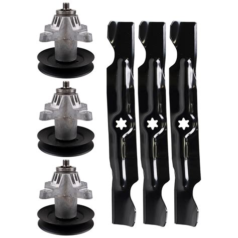 Cub Cadet Deck Spindle And Blade Set Combo 942 04053c 918 04125c Rzt 50