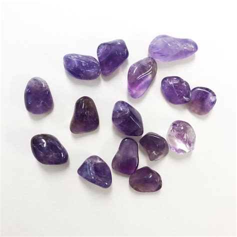 amethyst tumbled stone  transformation  protection