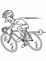 Cyclist Speed Bicycle sketch template
