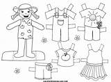 Para Ropa La Colorear Recortables Manualidades Template Worksheets Con Coloring sketch template