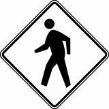 Pedestrian Clipart Signs Road Crossing Clip Safety Walk Cross Railroad Sign Cliparts Don Etc Library Pedestrians Gif Clipground Yield W11 sketch template