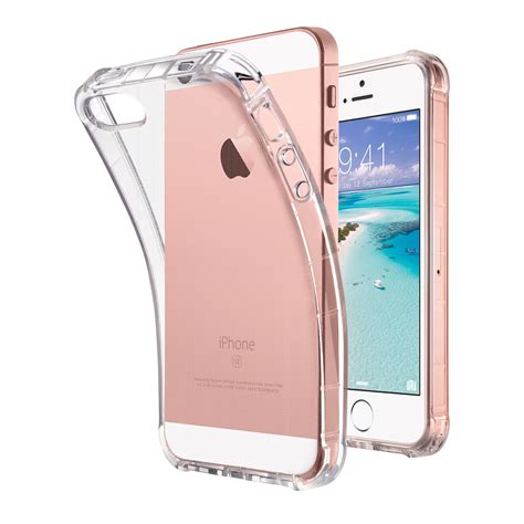 iphone se case  ulak iphone  caseclear slim fit sse case  transparent flexible