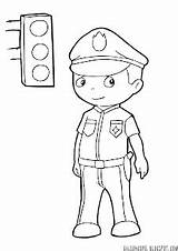 Mewarnai Polisi Kartun Tk Mewarna Profesi Pekerjaan Paud Bonikids sketch template