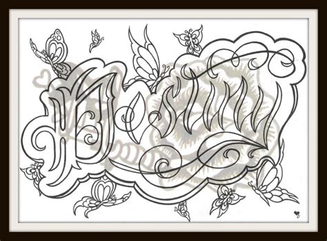 destiny tattoo script tattoo coloring page adult colouring etsy